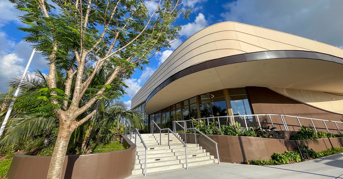 stairs to the Gulfshore Playhouse